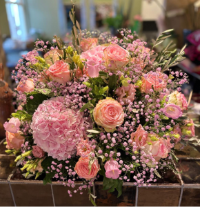 Roze rouwwerk